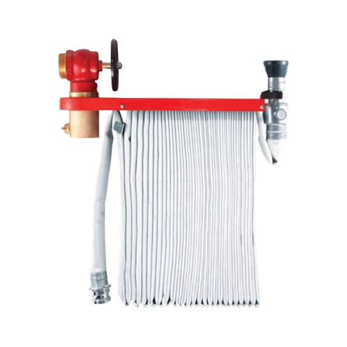 Hose Rack with Angle Valve & Nozzle